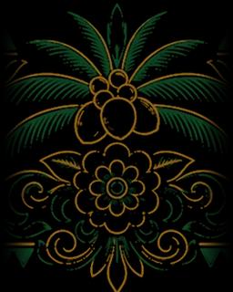 Ornamen Gigi balang dari template adat Betawi