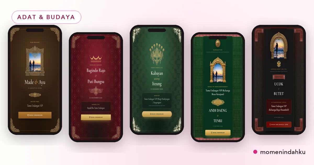 Contoh template untuk topik Adat & Budaya