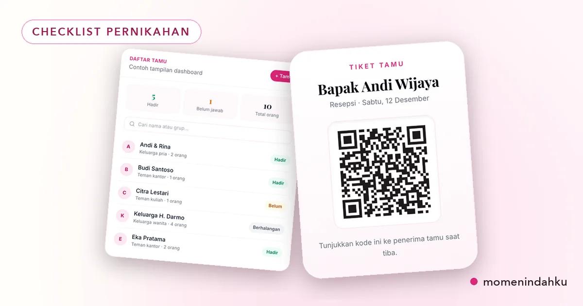 Contoh template untuk topik Checklist Pernikahan