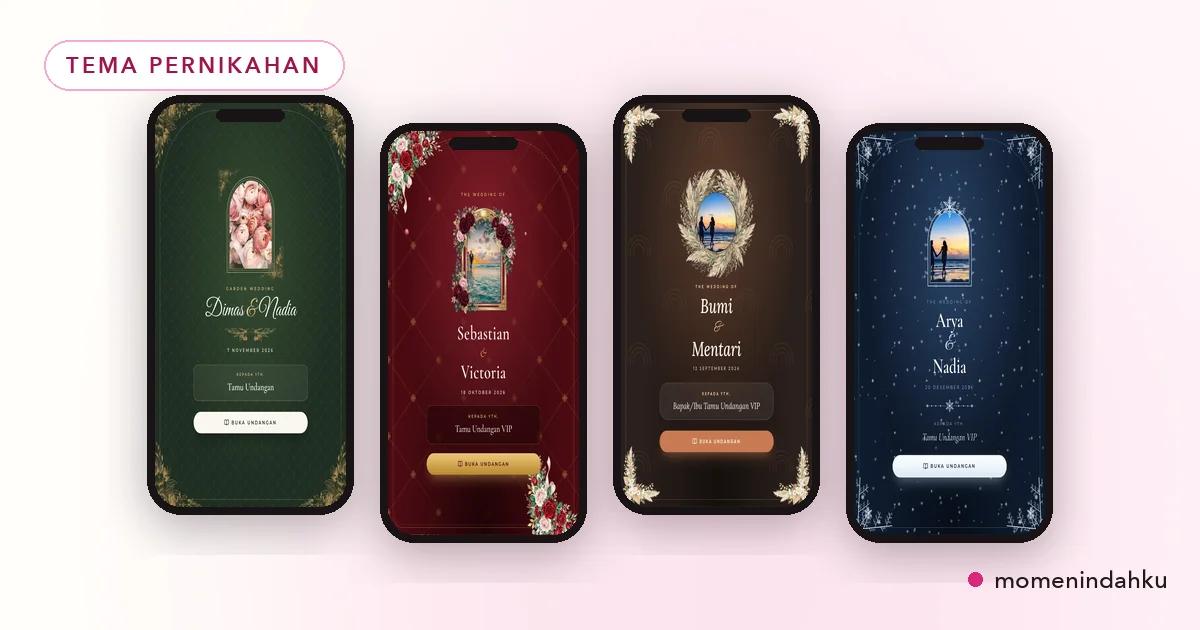 Contoh template untuk topik Tema Pernikahan