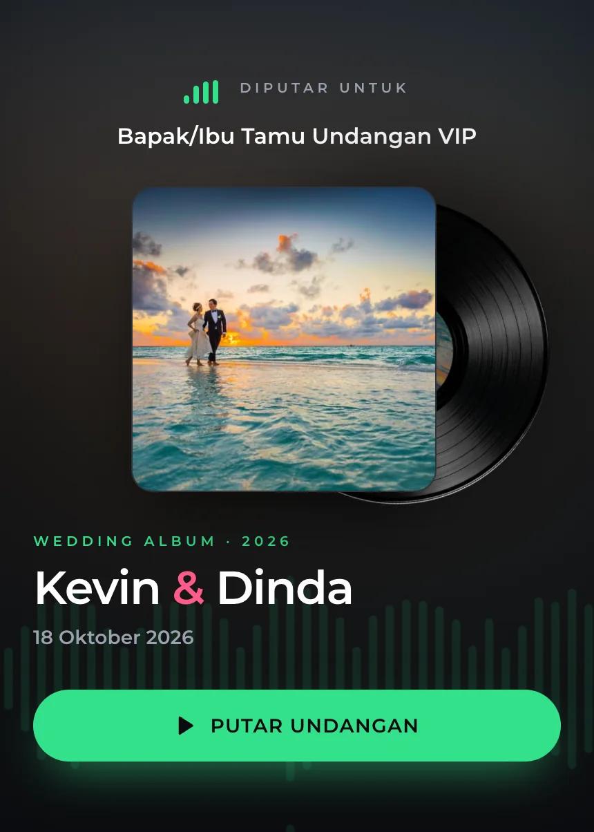 Template undangan Playlist Cinta Premium