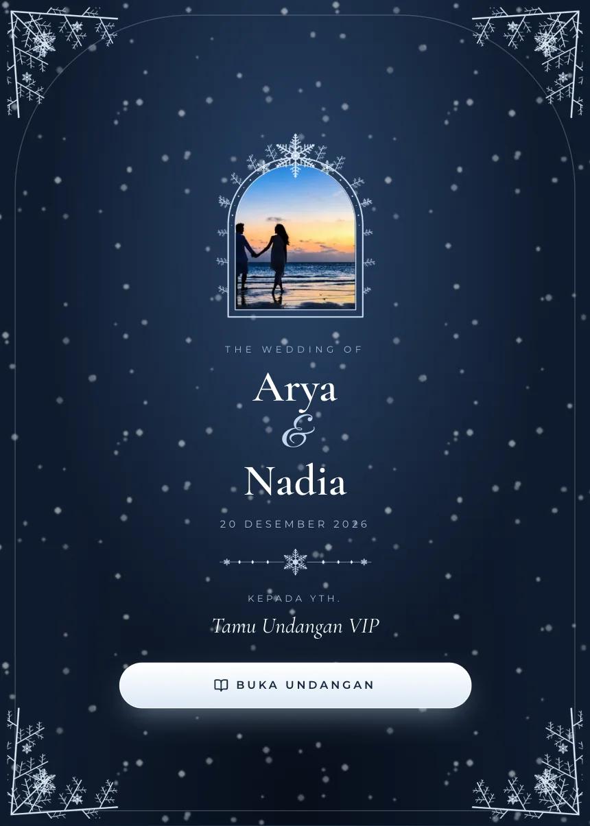 Template undangan Winter Wonderland