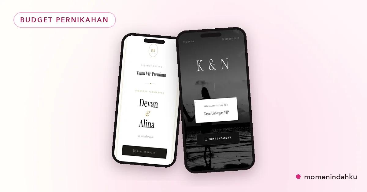 Contoh template untuk topik Budget Pernikahan