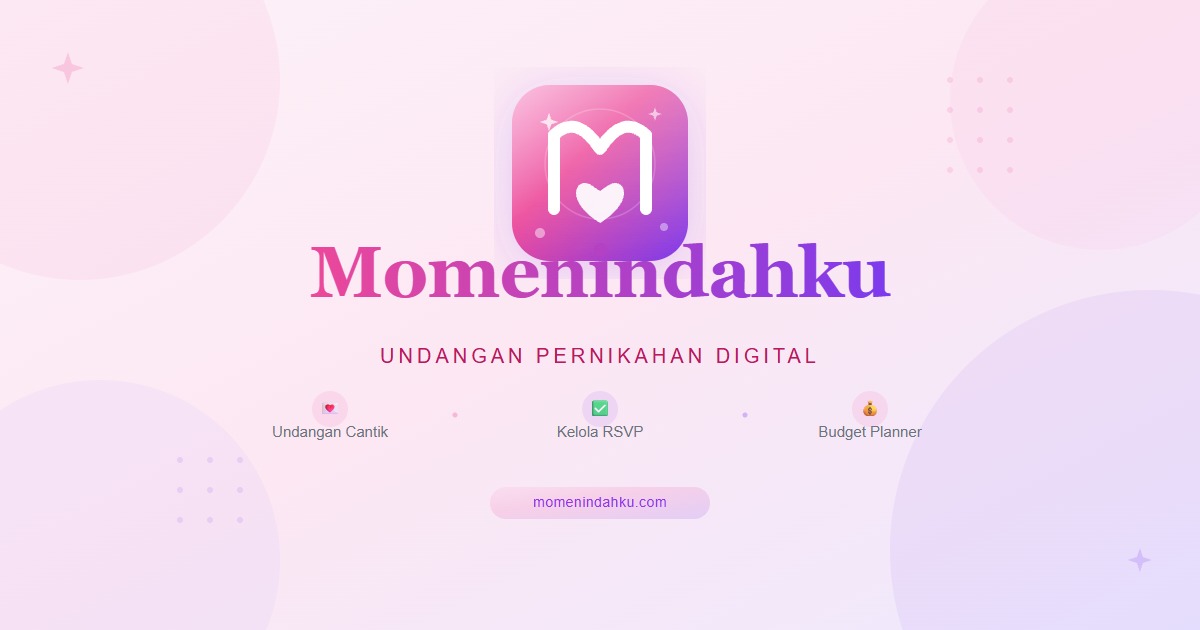 Undangan digital islami elegan dengan warna sage, ivory, dan ornamen geometris lembut